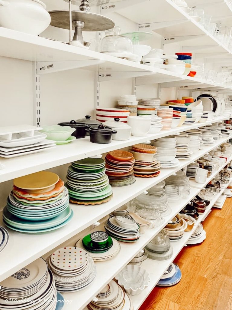 Shelves of Dishes