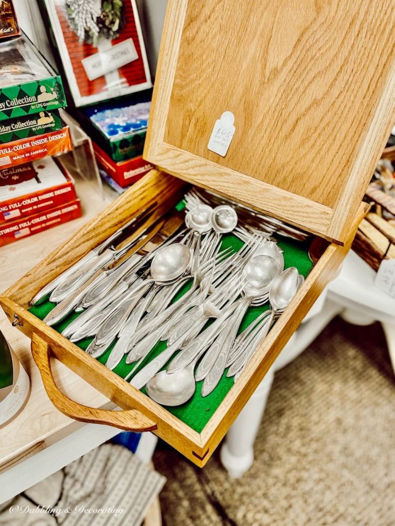 Vintage Silverware Set in Box