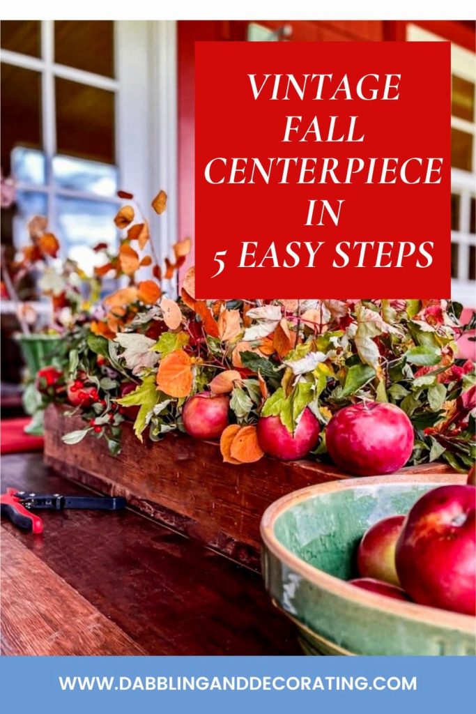 Vintage Fall Centerpiece in 5 Easy Steps