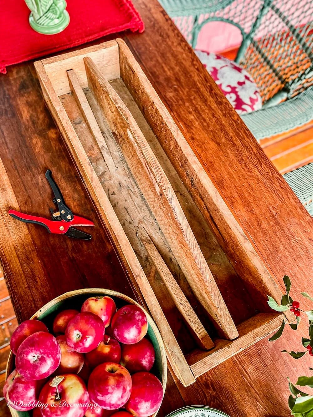 Vintage Wooden Toolbox