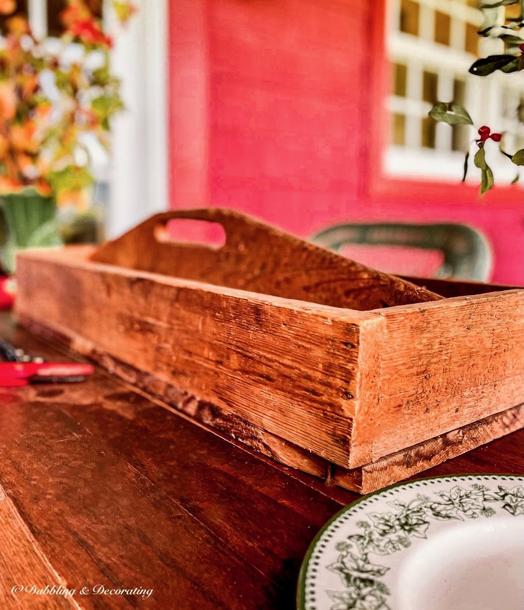 Vintage Wooden Toolbox