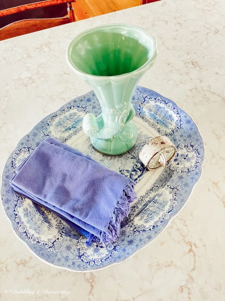 Antique Blue and White Platter