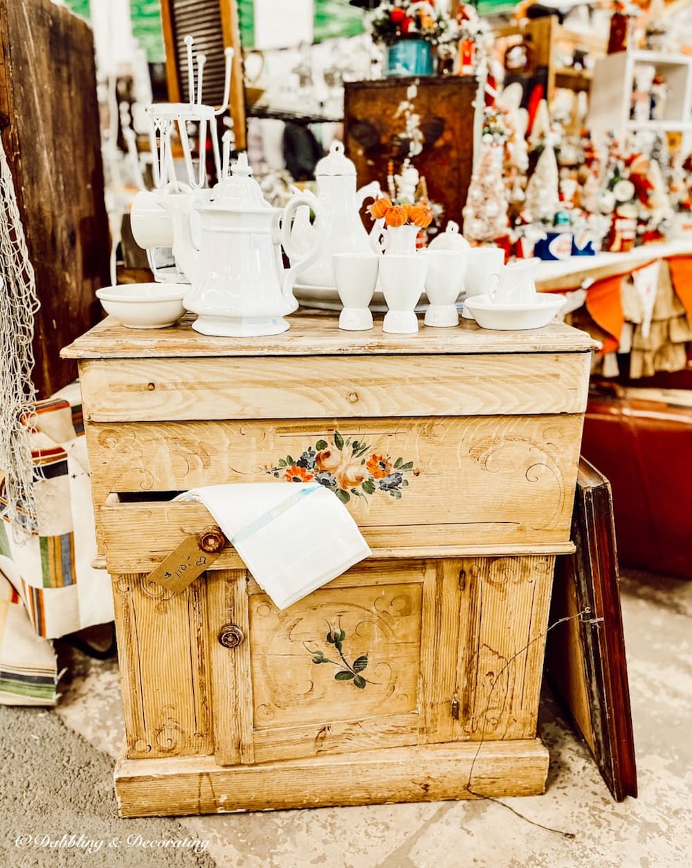 Vintage Pine Hutch