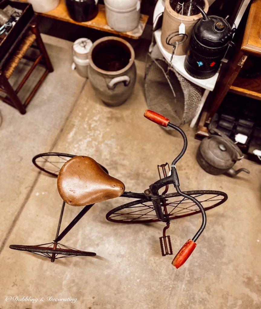 antique bicycle for Antique Christmas Decor
