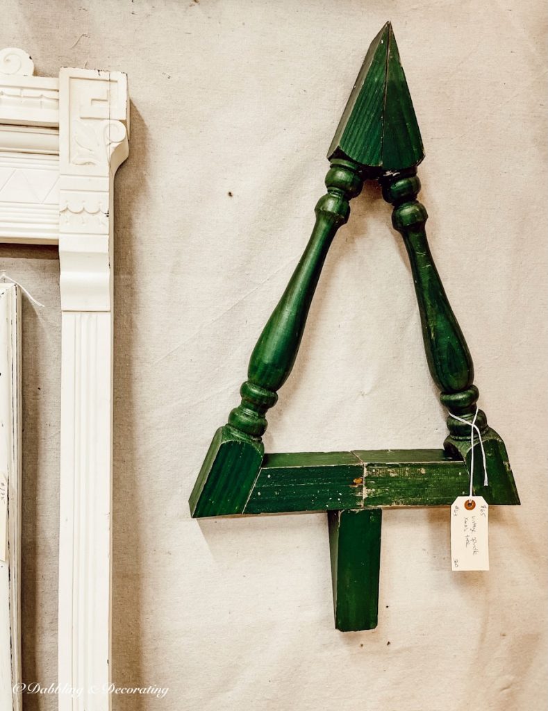 Green spindle Christmas Tree.