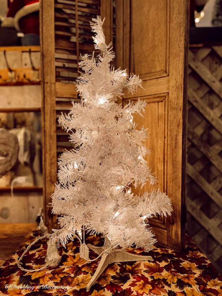 Small White Christmas Tree