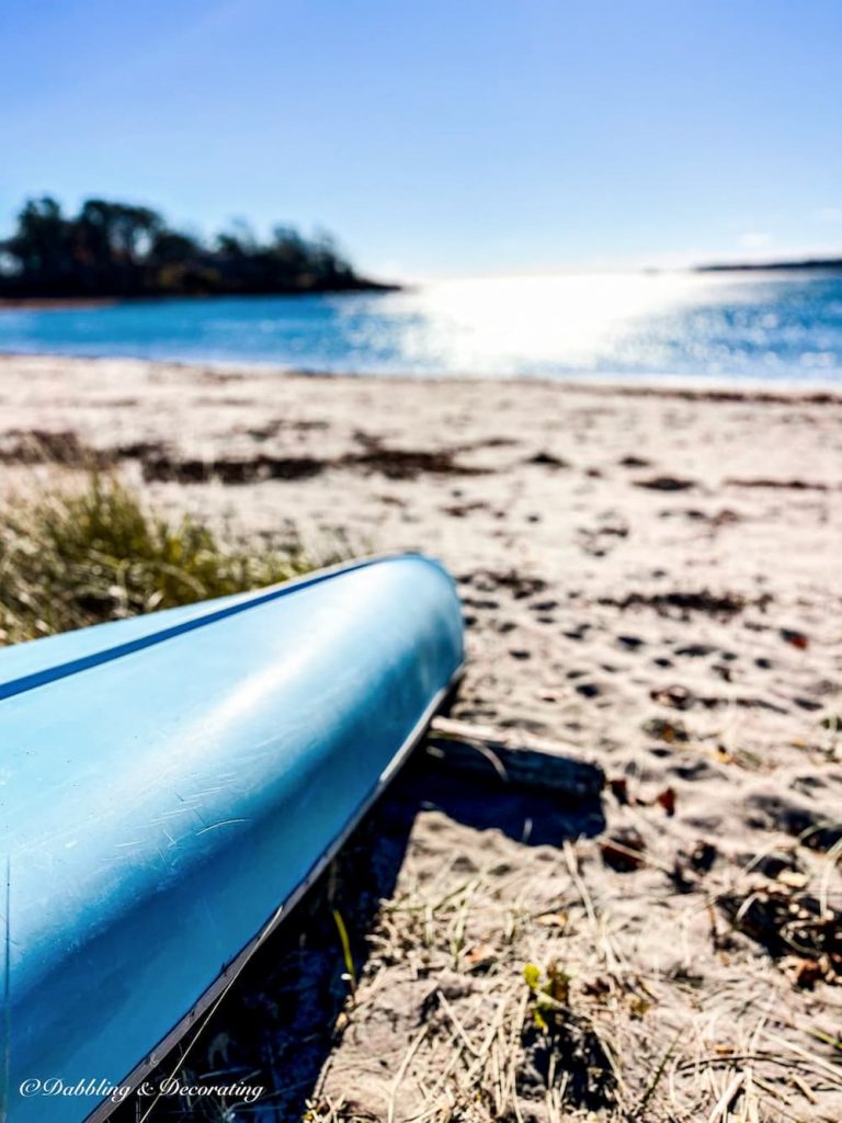 Blue Boat on the Beach