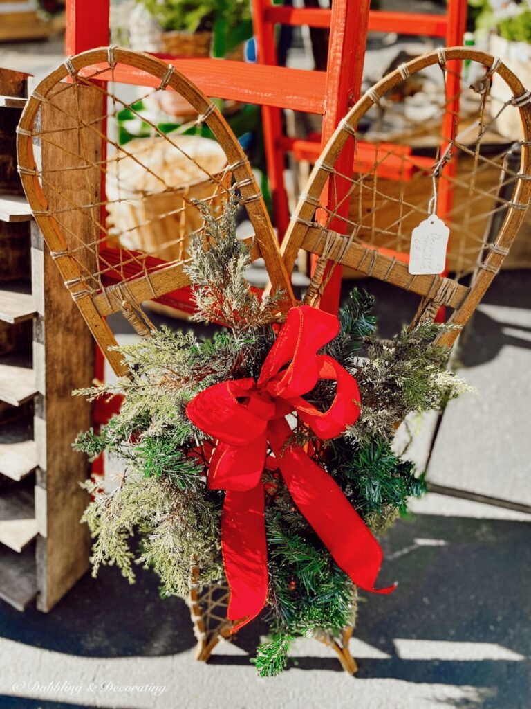 Vintage Christmas Snowshoes