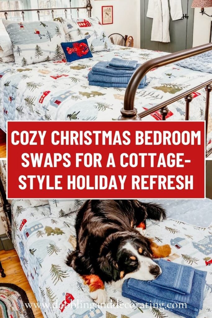 Cozy Christmas Bedroom Swaps for a Cottage-Style Holiday Refresh