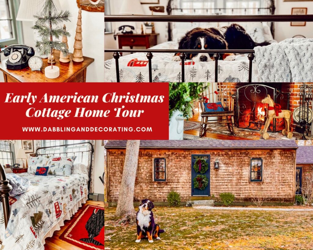 Early American Christmas Cottage Home Tour