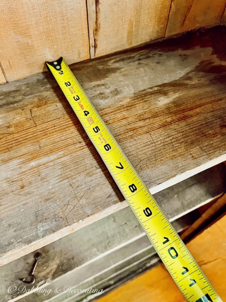 Measuring Pine Shelving