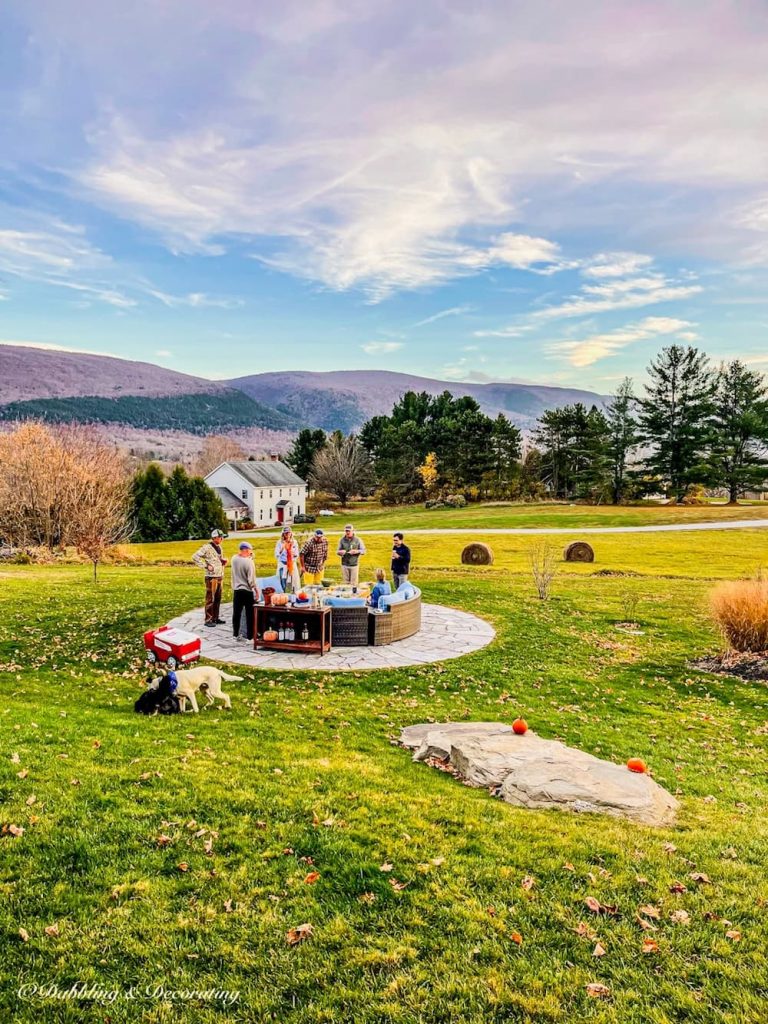 Unseasonably Warm in November, A Neighborhood Gathering