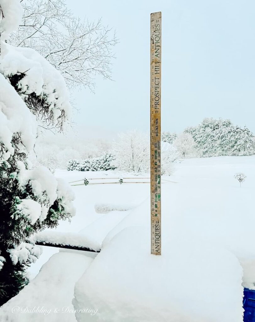 Ski Lodge Winter Porch Decor on Full Display