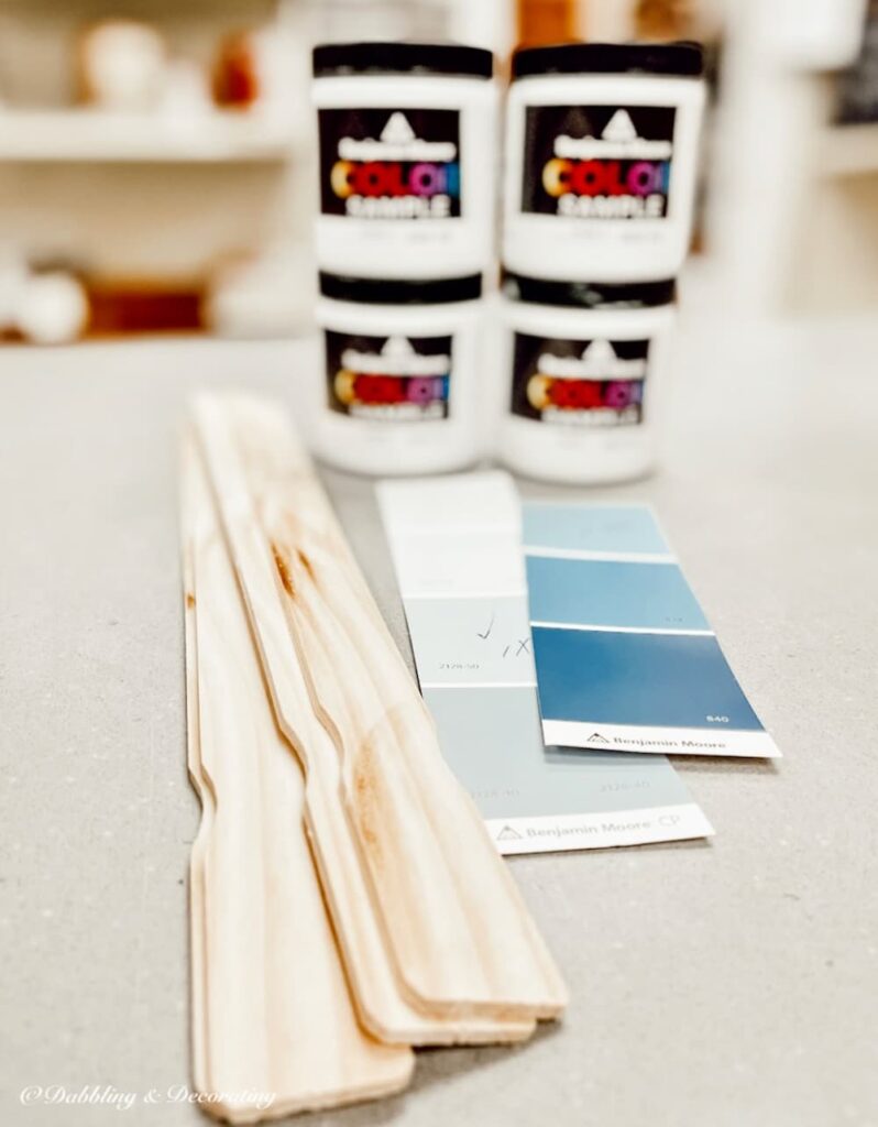 Sherwin Williams Stardew Blue Paint Samples