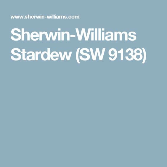 Sherwin Williams Stardew color pallet.