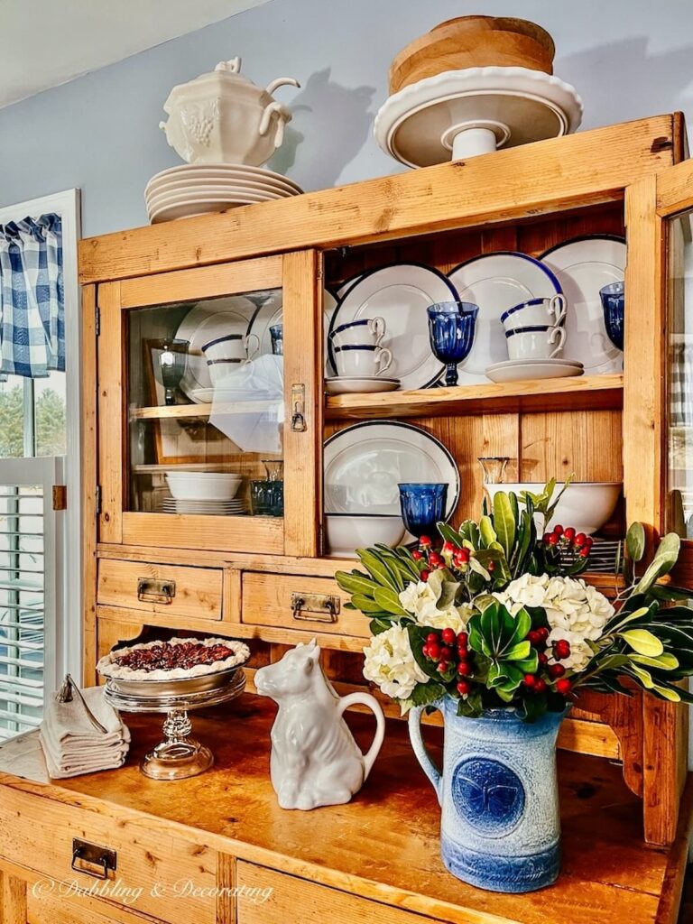 7 Easy Steps To Style A Vintage China Hutch Dabbling Decorating