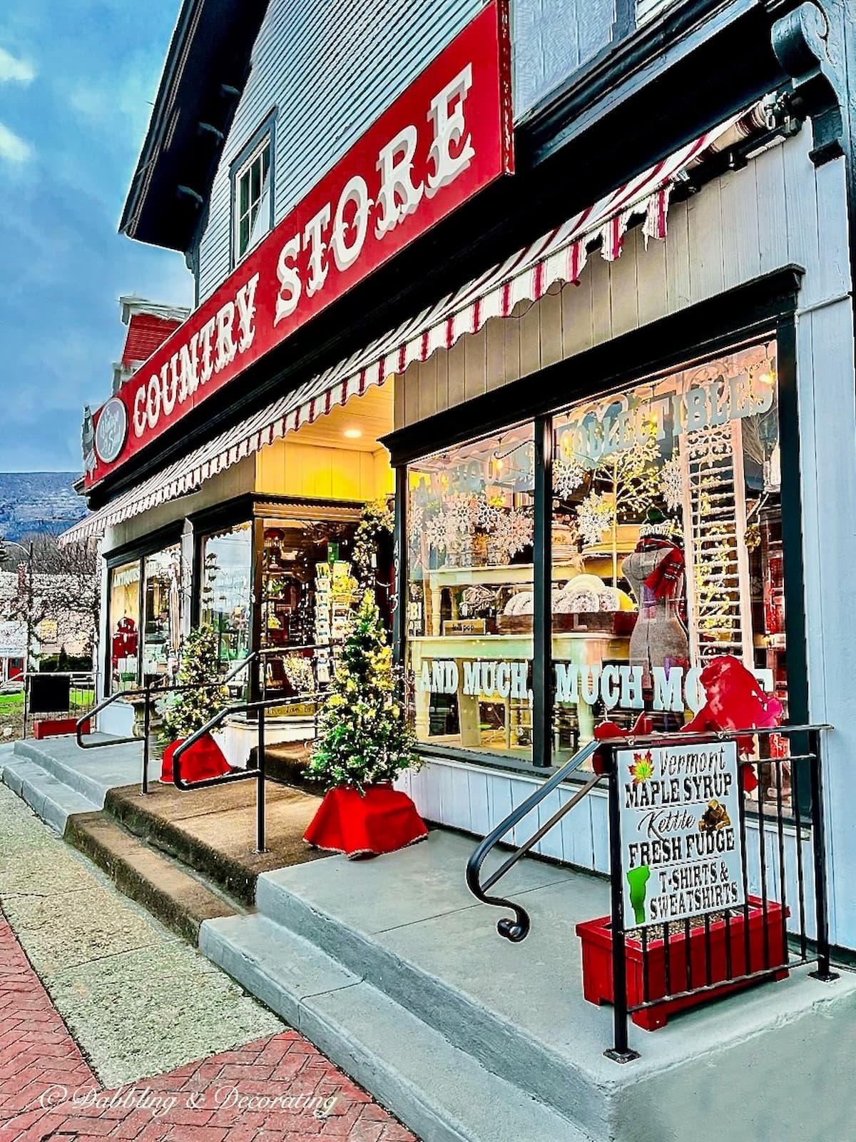 Vintage Booth Winter Window Display