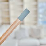 Benjamin Moore Sunroom Paint Colors with Wedgewood Gray on paint stick.