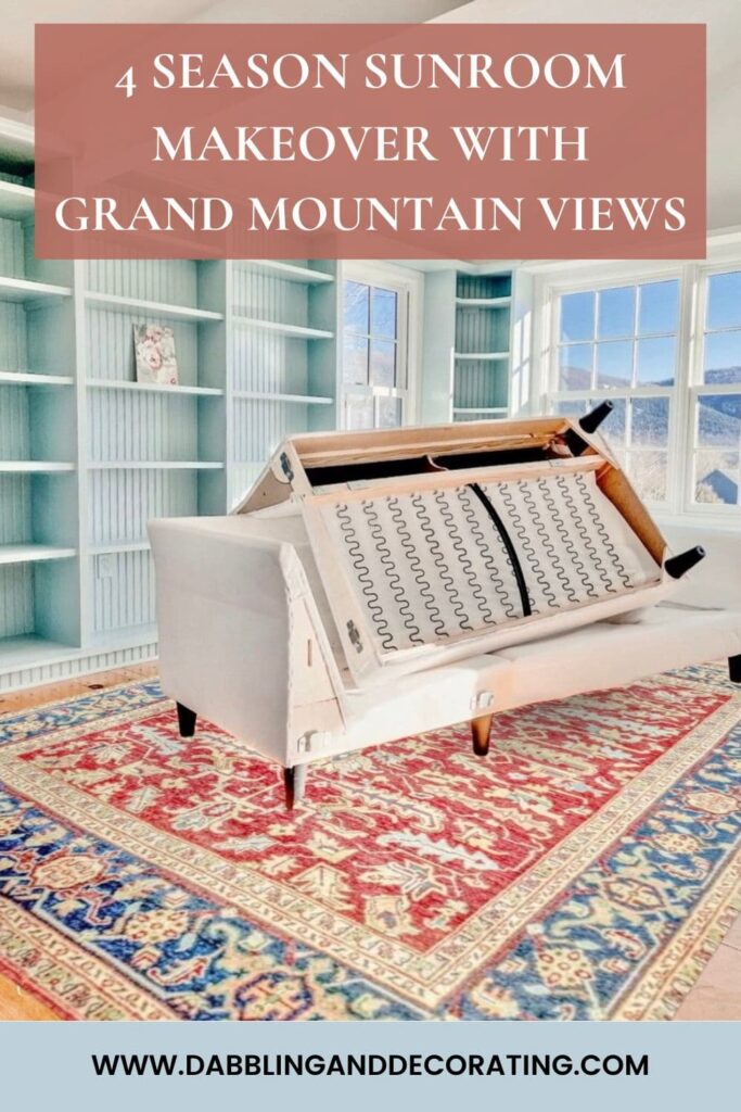 4 Season Sunroom Makeover with Grand Mountain Views