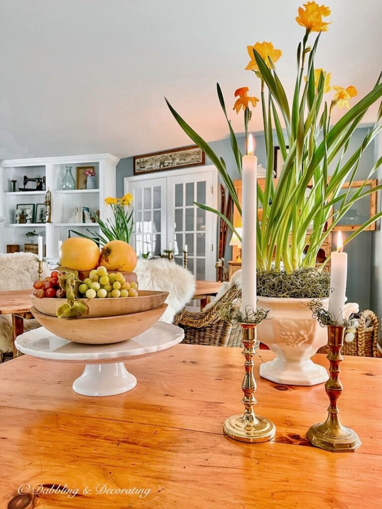 Spring Home Decor on Table
