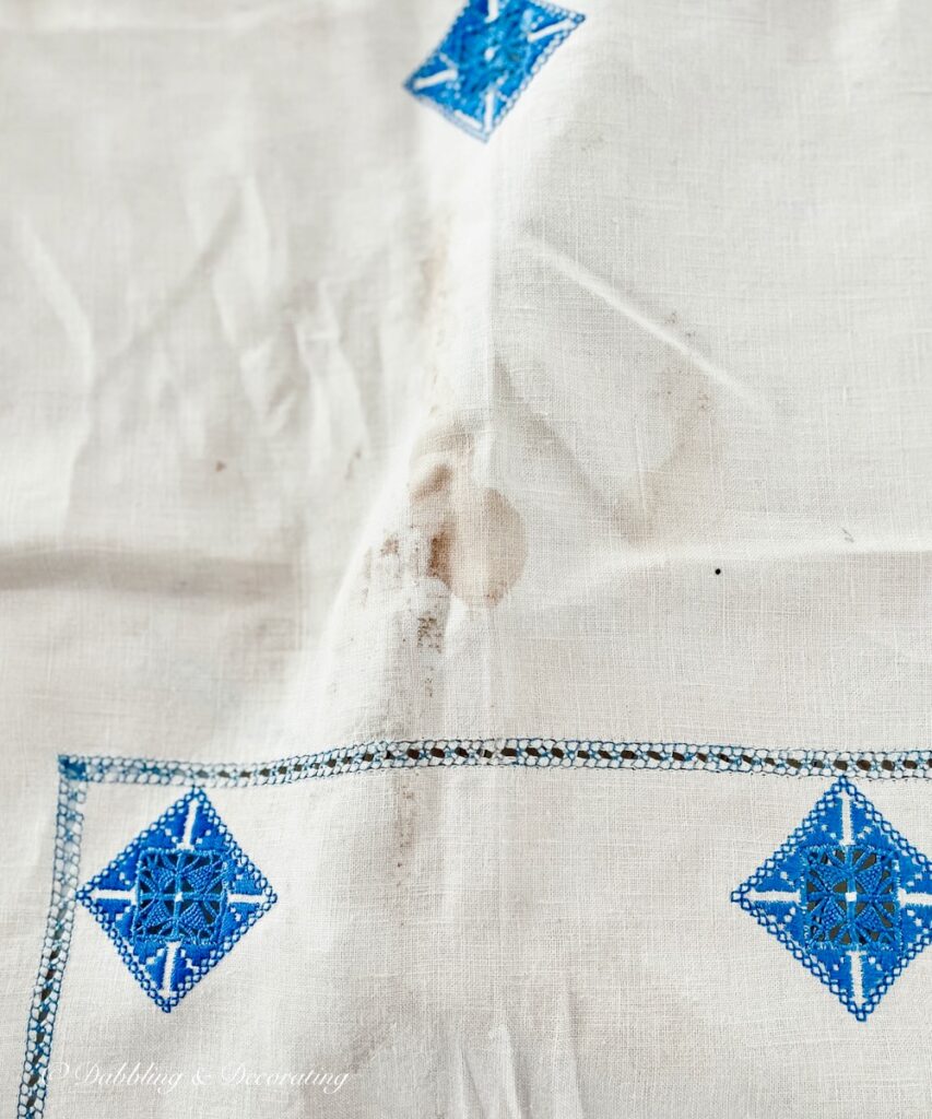 How to Safely Bring Age Stained Textiles Back to Life