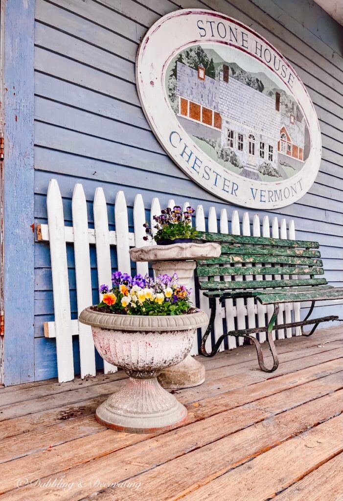 Vintage Types of Flower Arrangements outdoors.