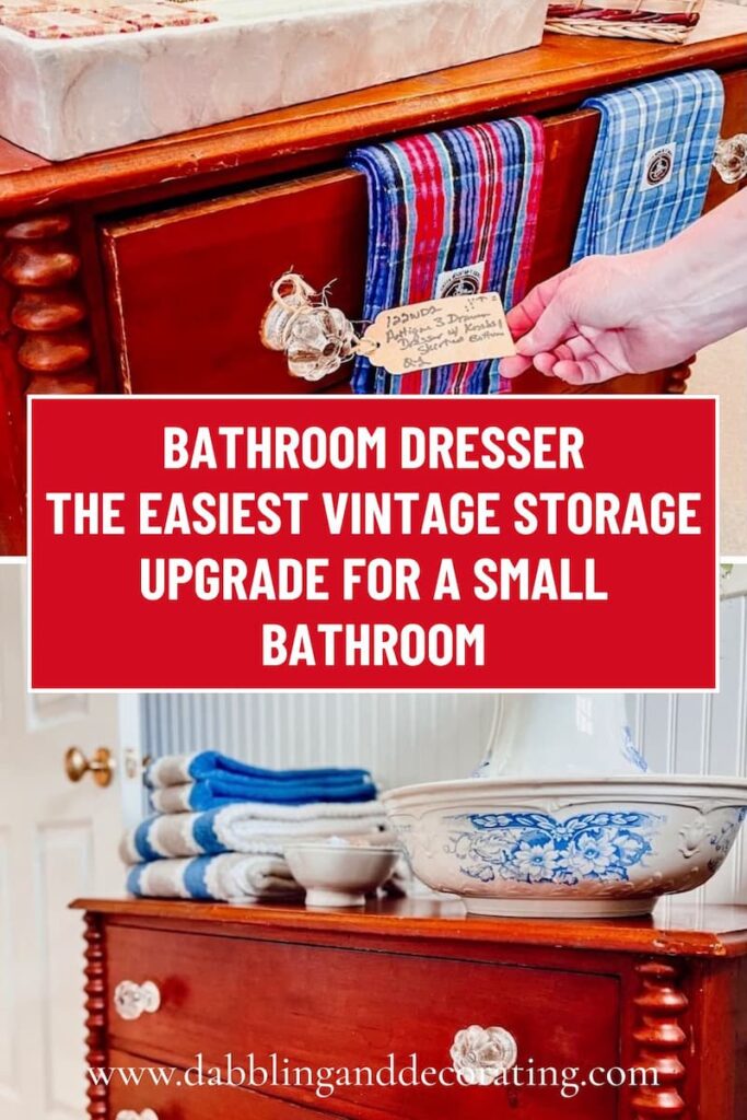 Bathroom Dresser: The Easiest Vintage Storage Upgrade for a Small Bathroom