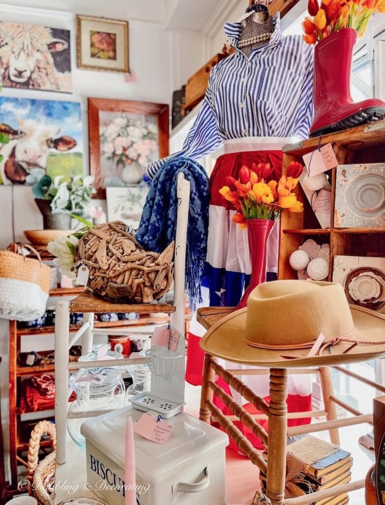 Colorful Vintage Window Booth Display