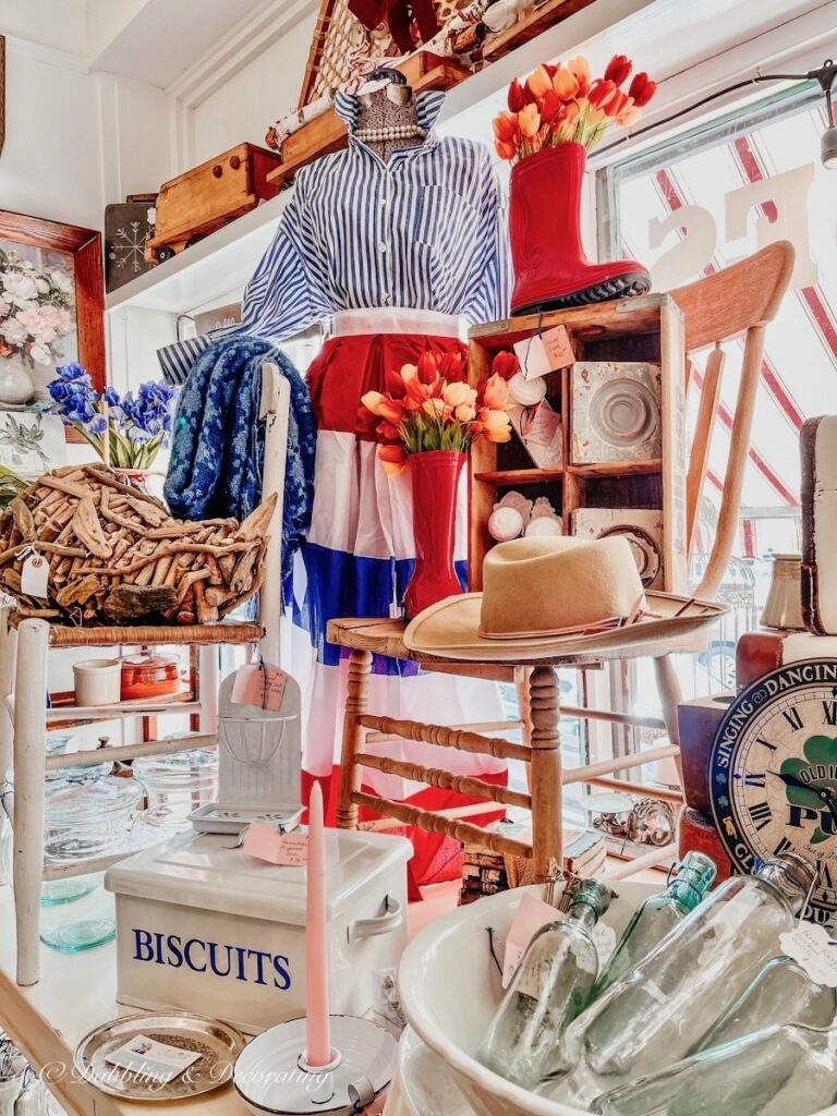 Colorful Vintage Window Booth Display