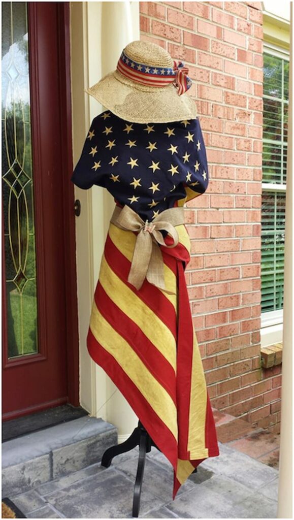 Five DIY Dress Form Holiday Tree for Fourth of July