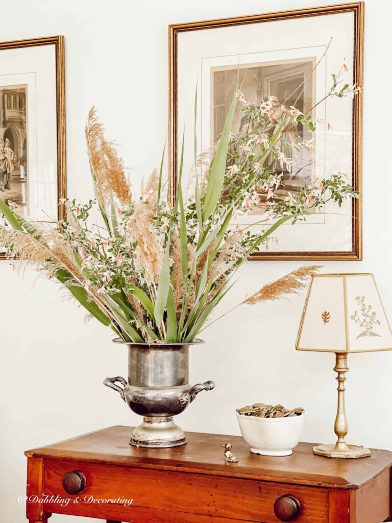 Summer Wildflower Arrangement in Vintage Decor