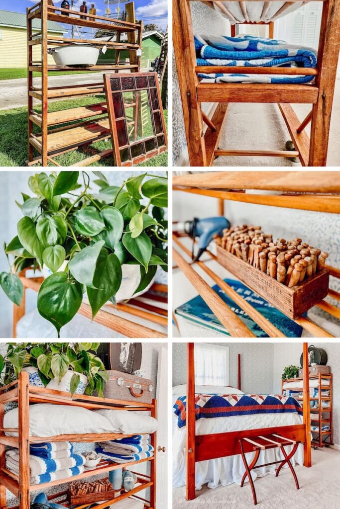 How to Style a Vintage Cobbler Shoe Stand in the Bedroom