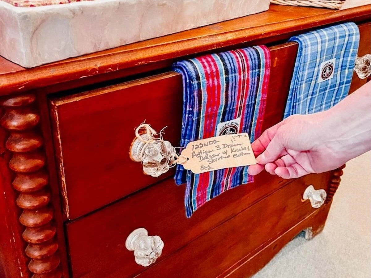 graduation dresses junior high Rustic Red Cedar 6 Drawer Dresser with Antler Handles main image 0
