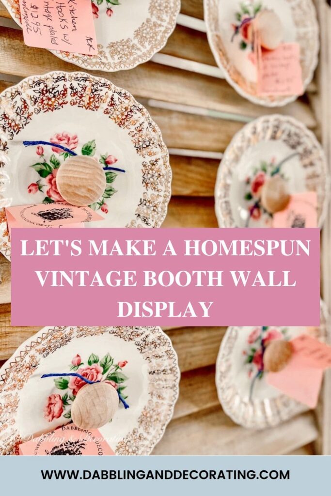 Let's Make a Homespun Vintage Booth Wall Display