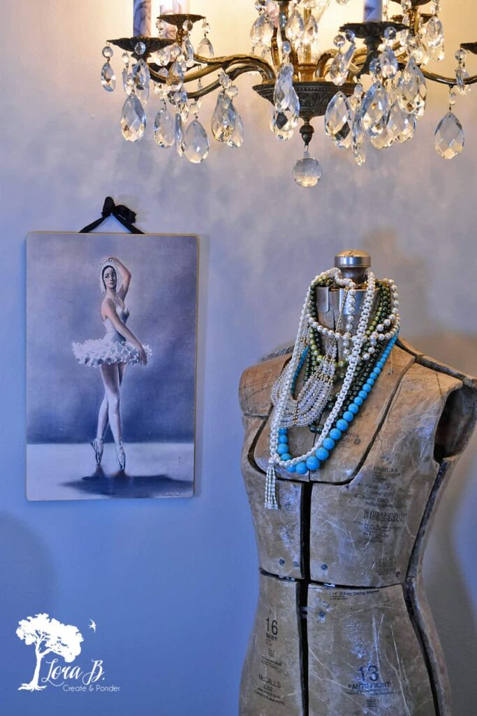 Mannequin Dress Form with Jewelry