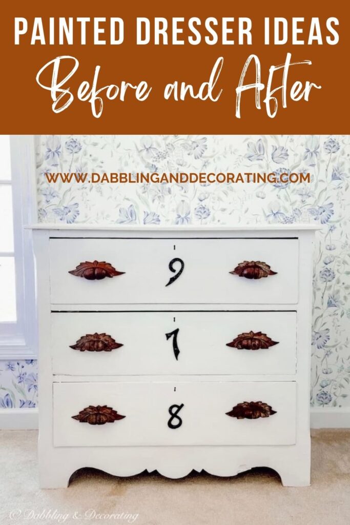 Painted Dresser Ideas Before and After
