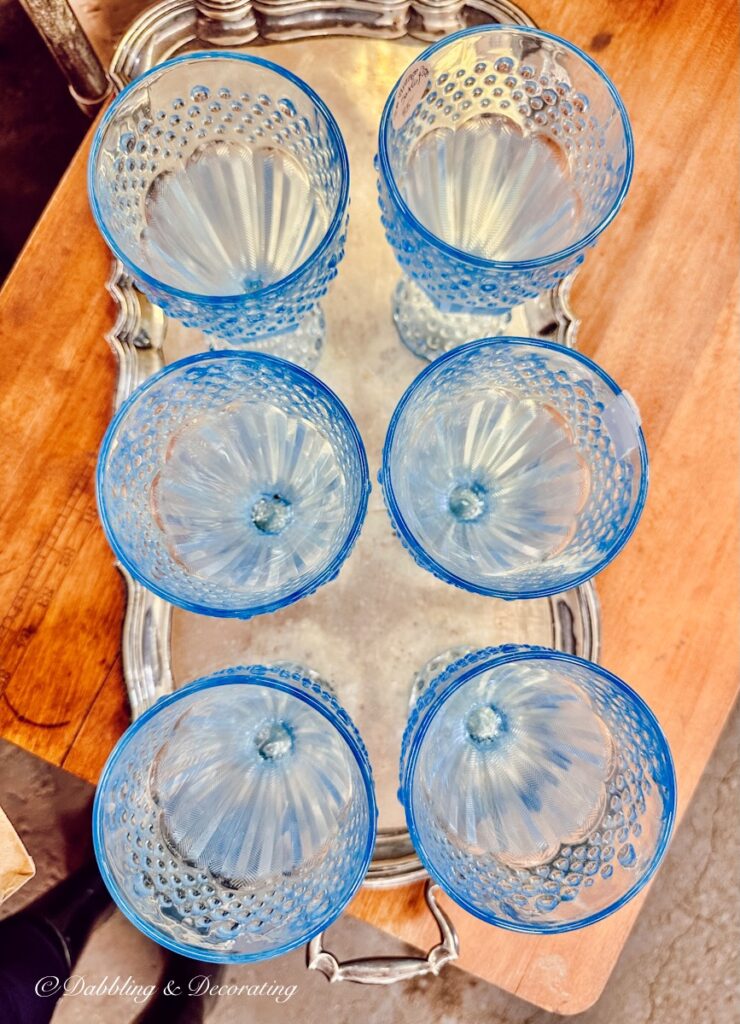 Vintage Blue Glassware