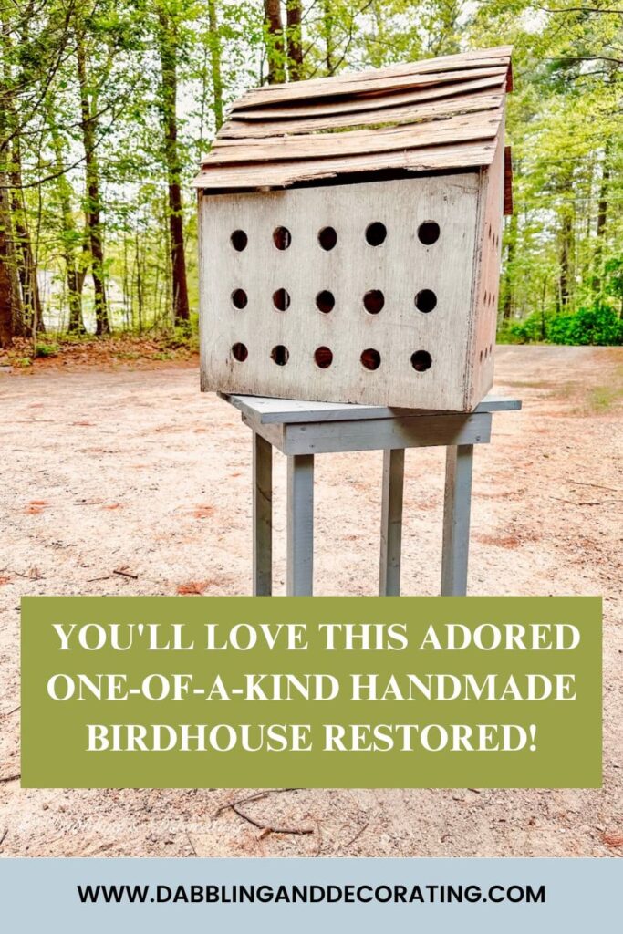 Adored One-of-a-Kind Handmade Birdhouse Restored