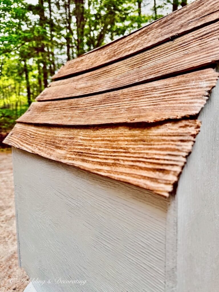 Birdhouse Refinished Roof Shingles