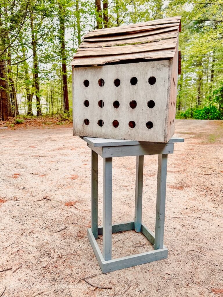 White Rustic Handmade Birdhouse