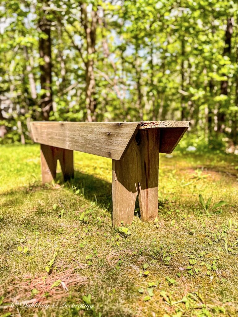 Old outdoor bench