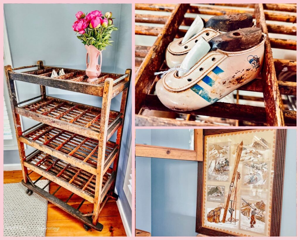 Baby Adidas, Petite Cobbler Rack, & Watercolor Ski Drawings