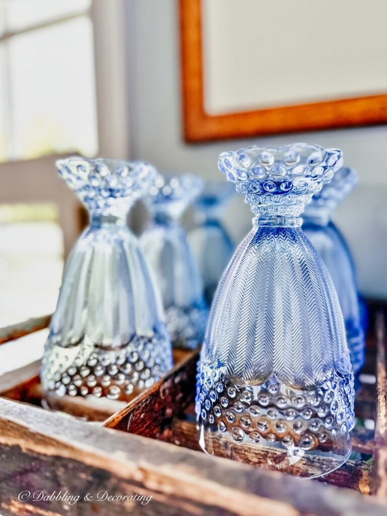 Blue Glassware