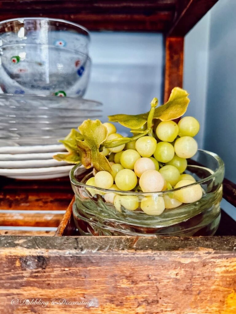 Faux Grape Fruits in a Bowl
