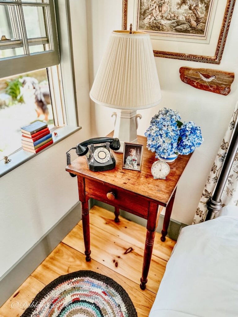 Bedroom Window and Side Table