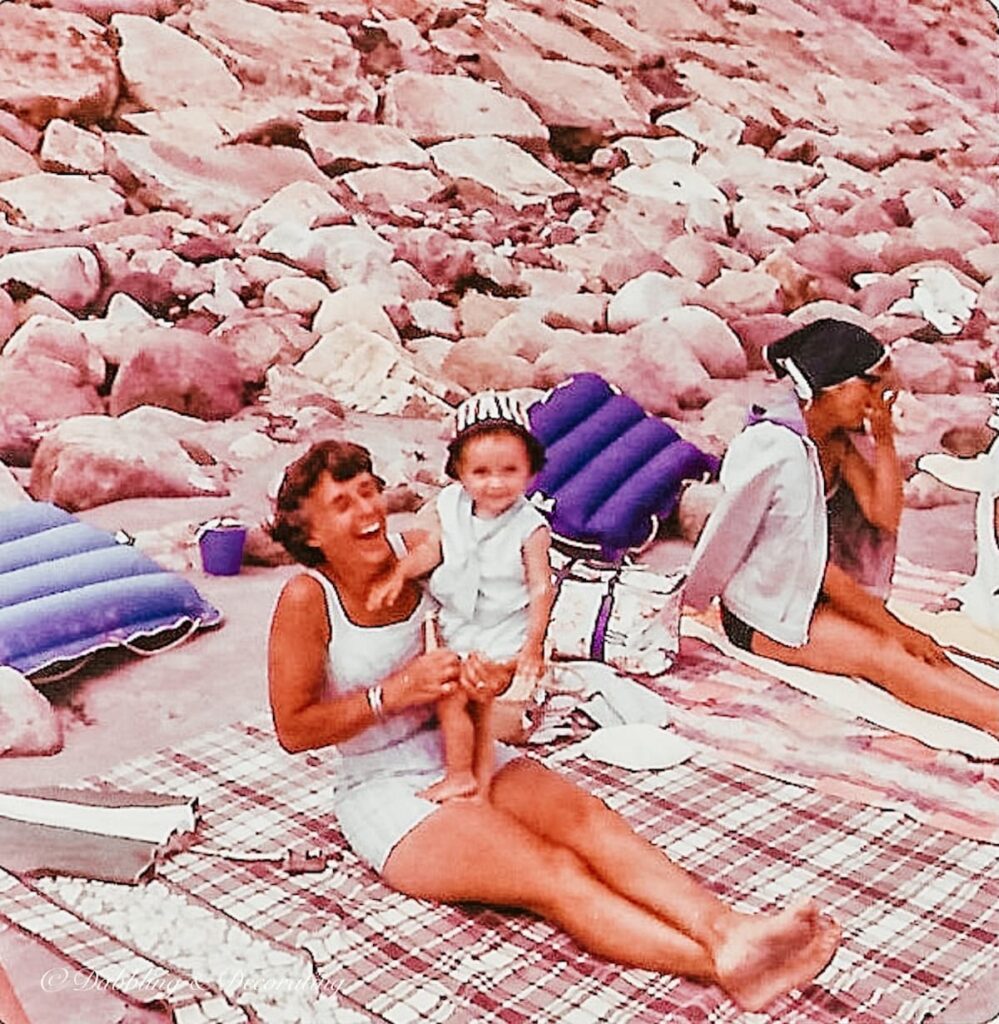Mother and Daughter on the Beach