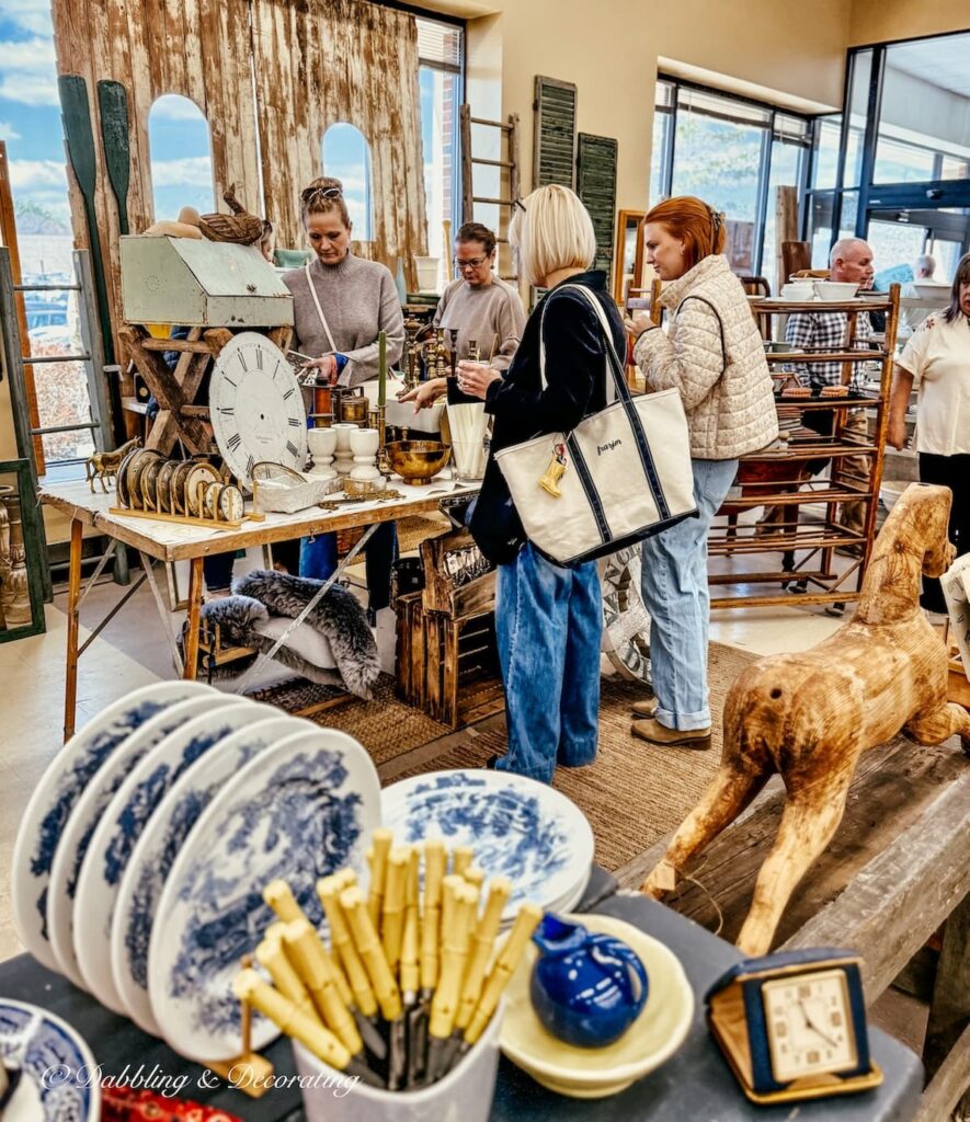 Van Claus Designs vintage booth at Vintage Bazaar New England.