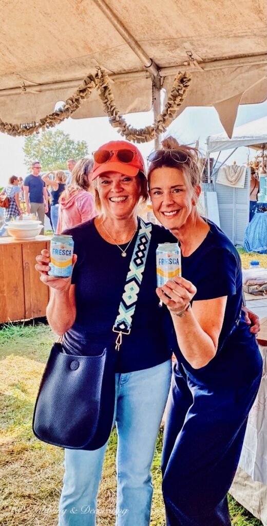 Two Women with Fresca at Vintage Bazaar New England
