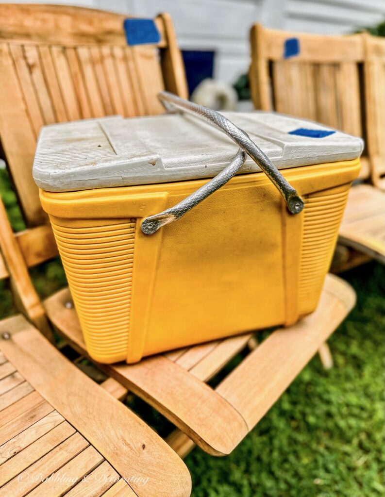 Vintage Yellow Cooler