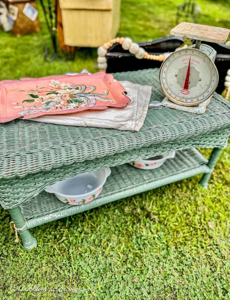 Vintage Wicker Table